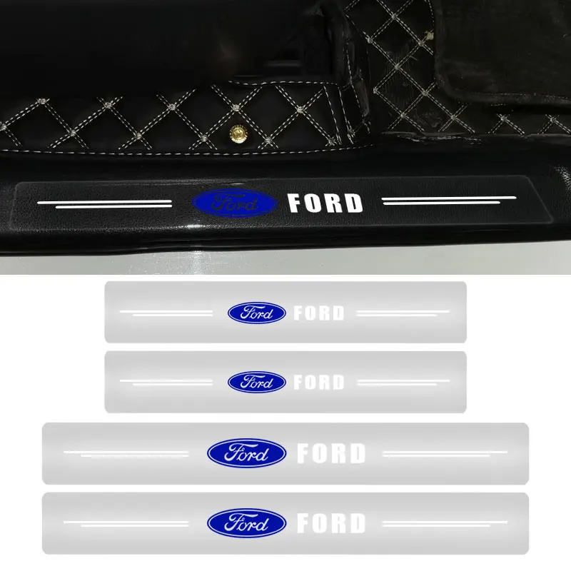 

4 шт., прозрачные автомобильные наклейки для Ford Focus Mk2 Mk3 Fiesta Ranger Mondeo