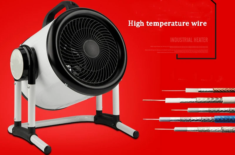 سخان كهربائي 3000 واط، منفاخ هواء عالي الطاقة، سخان هواء لمجفف الحمام، مراوح الهواء الساخن #6