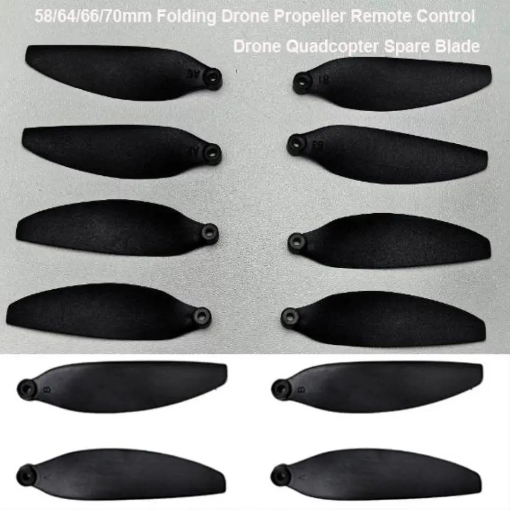 العالمي للطي المروحة البلاستيك الأسود القهوة التحكم عن بعد أجزاء 58/64/66/70 مللي متر كوادكوبتر قطع غيار شفرة شفرة الملحقات #1
