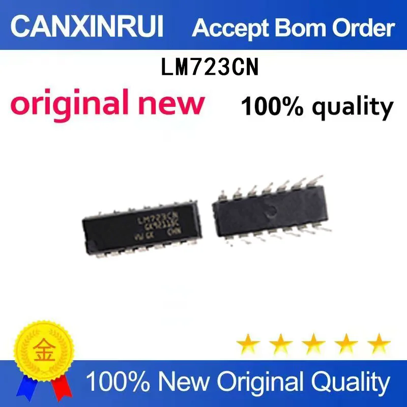 (5 Pieces)New stock LM723CN DIP-14 LM723CN