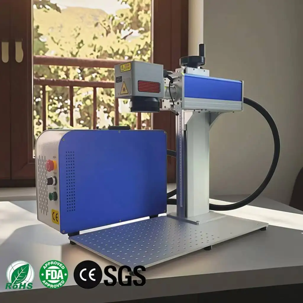 

Promotional Price 50W Fiber Laser Marking Hine New Condition With Ezcad2 Lightburn Engraving Supports DXF PLT BMP AI Formats