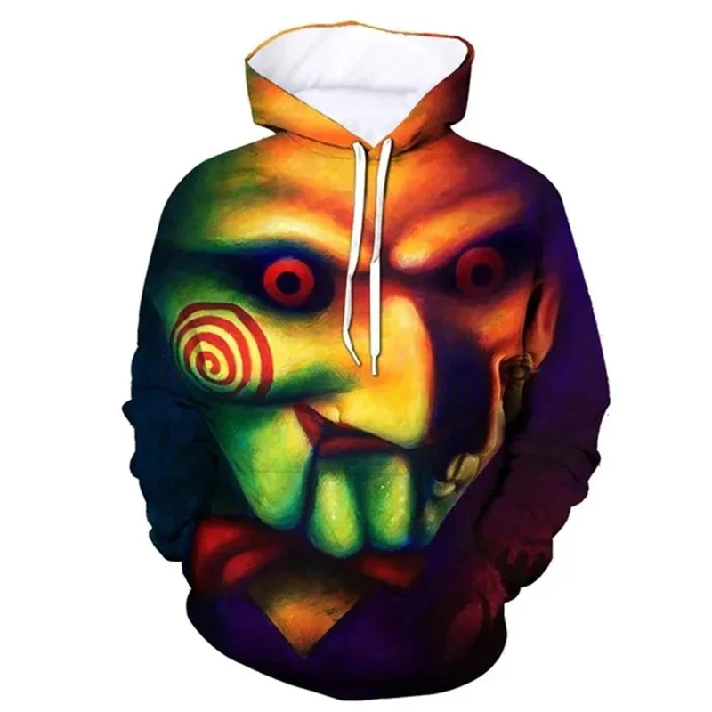 Saw Horror Movie 3D Print Hoodies Men Women Casual Streetwear Oversized Sweatshirts Hoodie Kids Pullovers Tracksuit Man Clothing