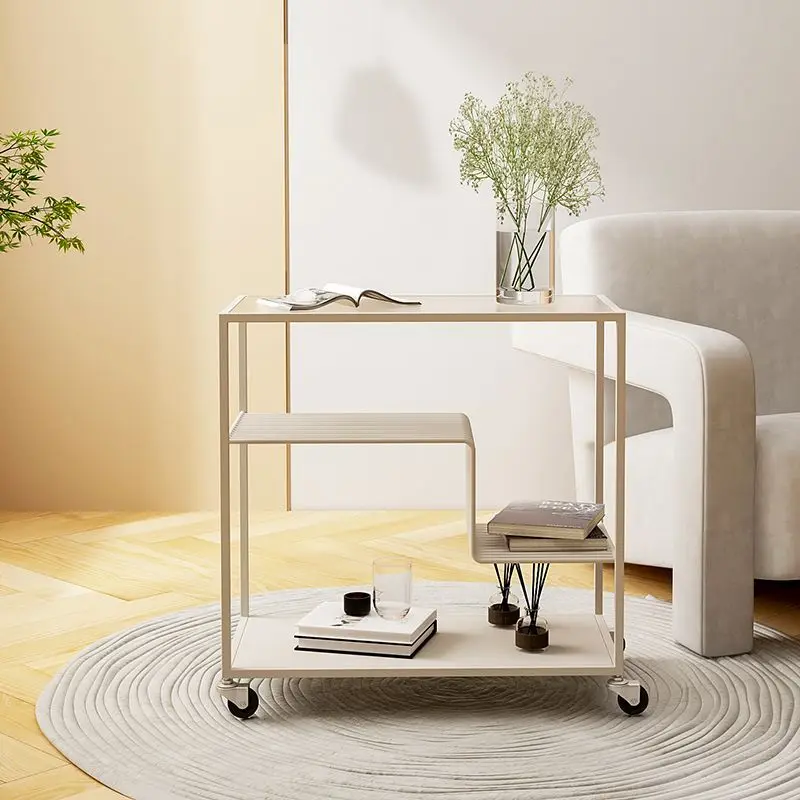 Nice 60Cm Luxury Minimalist Nordic Glass Coffee Tables Cream Sofa Tablet Storage Cabinets For Living Room Home Furniture Decorat