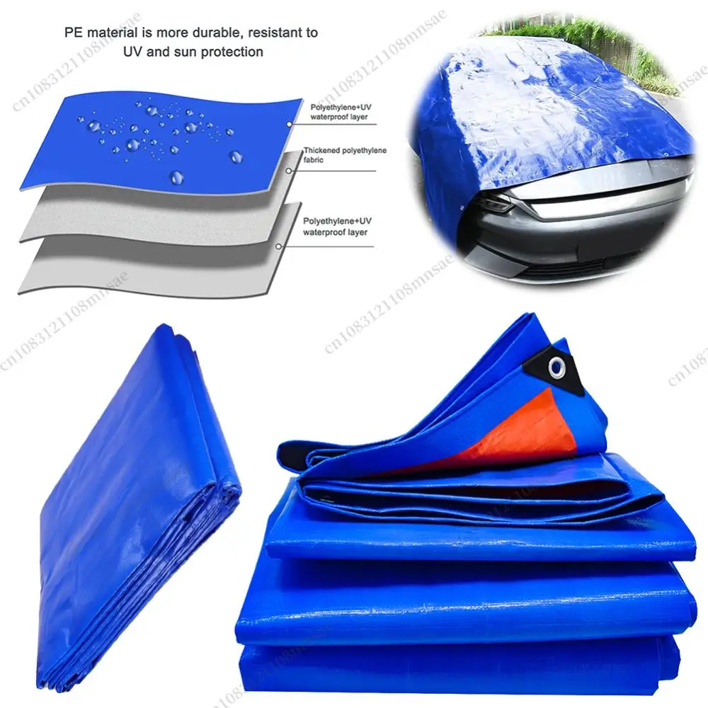 2–5 m Allzweck-Plane, mehrfarbige, robuste Plane, dicke Plane, wasserdichte Planen, Schutzhülle für