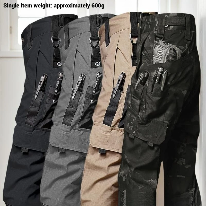 

Mens Tactical Work Pants Outdoor Waterproof Hiking Cargo Pants Multi Pocket Spring Autumn Workwear Military Combat Trousers pant