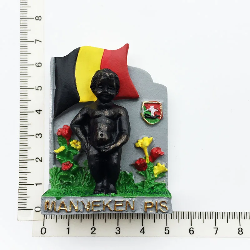 Belgium Travelling Souvenirs Fridge Magnets Creative Magnetic Stickers for Fridge Brussels Tourist Souvenirs Fridge Stickers