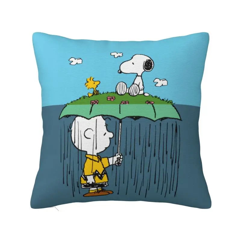 Modern Cute Cartoon Snoopy Cushion Cover 45*45 cm Soft Throw Pillow Case Home Decorative Bedding Sofa Pillowslip