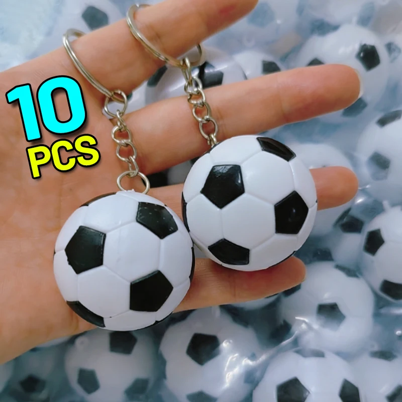 European Mini Football Keychain Sports Themed Souvenir Keychain Soccer Rewards Backpack Pendant Keyring Backpack Key Decor Gift