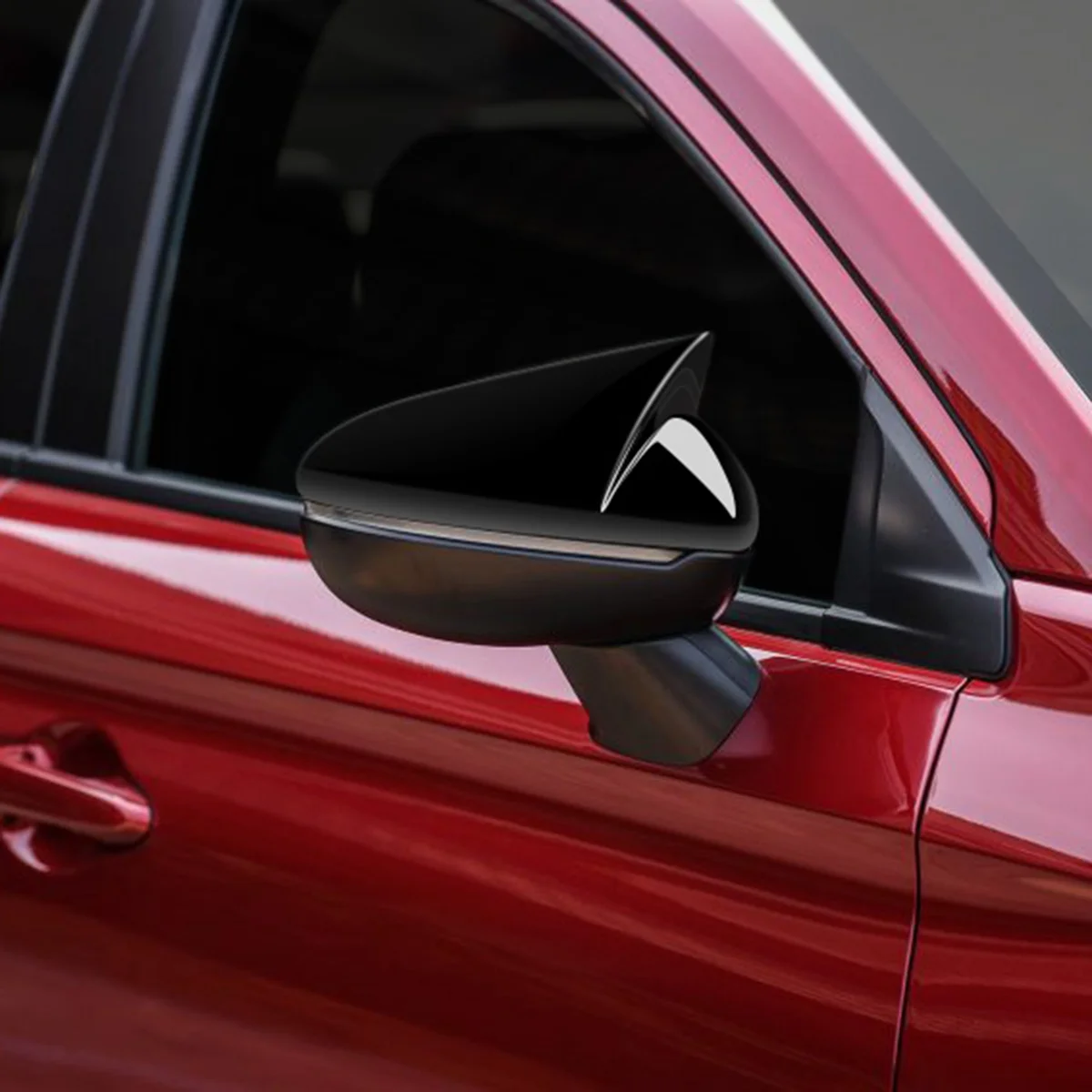 

1Pair Car Exterior Rearview Door Mirror Cover for Honda City / Hatchback GN2 GN3 2020-2023 Side Mirror Housing Caps AJAS