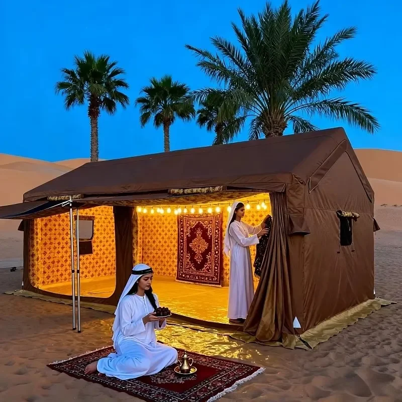 Professional Arabic Event Tent Oxford Cloth Inflatable Canopy 3000mm Waterproofing Four-Season Wedding Outdoor Travel Camping