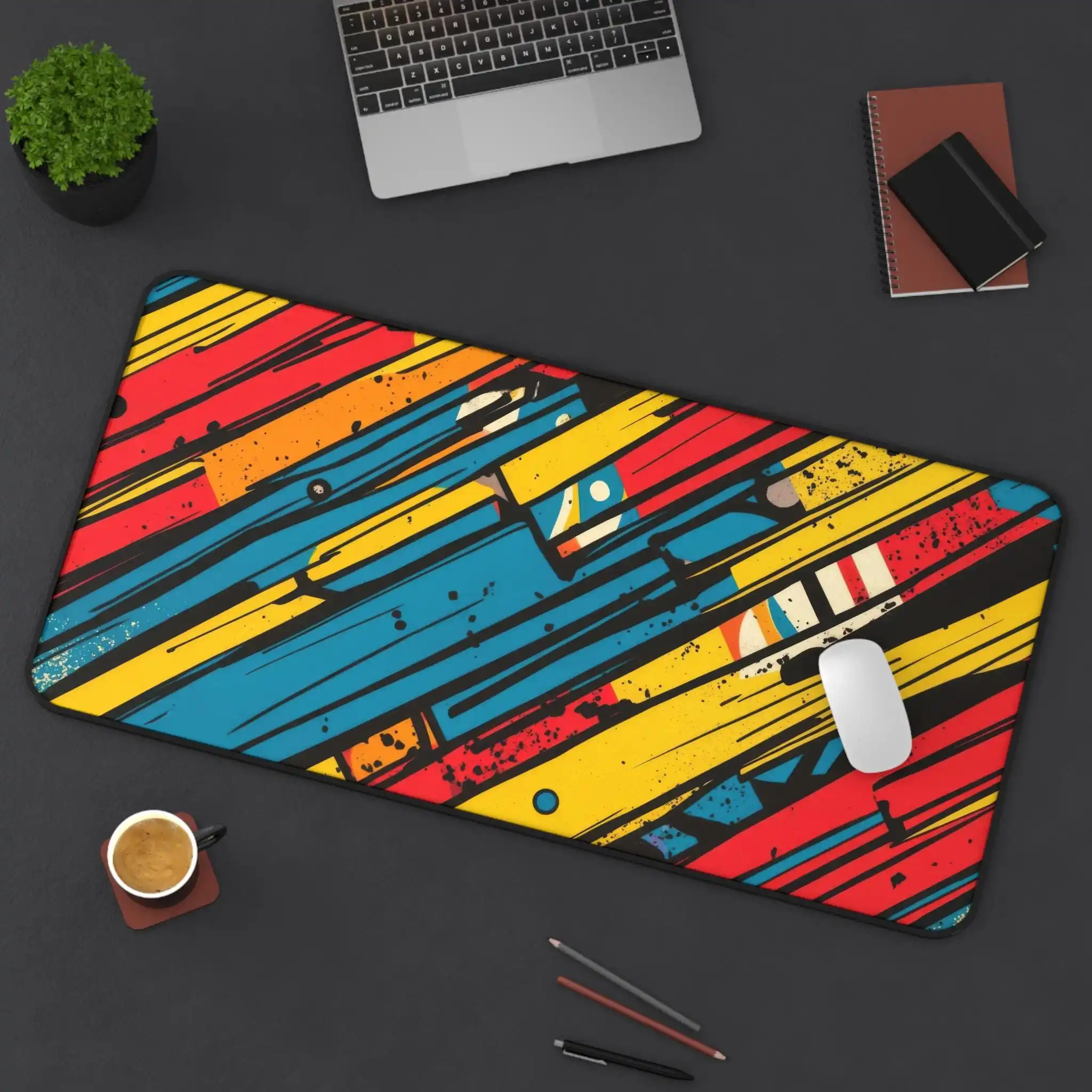 

Creative Graffiti Desk Mat,Modern Office Desk Accessory,Minimalist Workspace Decoration,Gift for Creative People,Gaming Deskmat