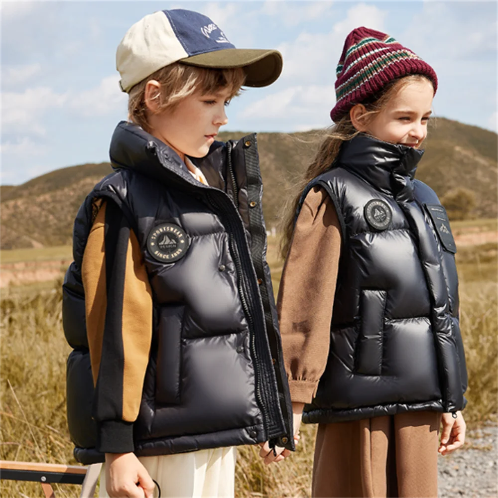 

Children's down vest autumn and winter boys and girls vest jackets