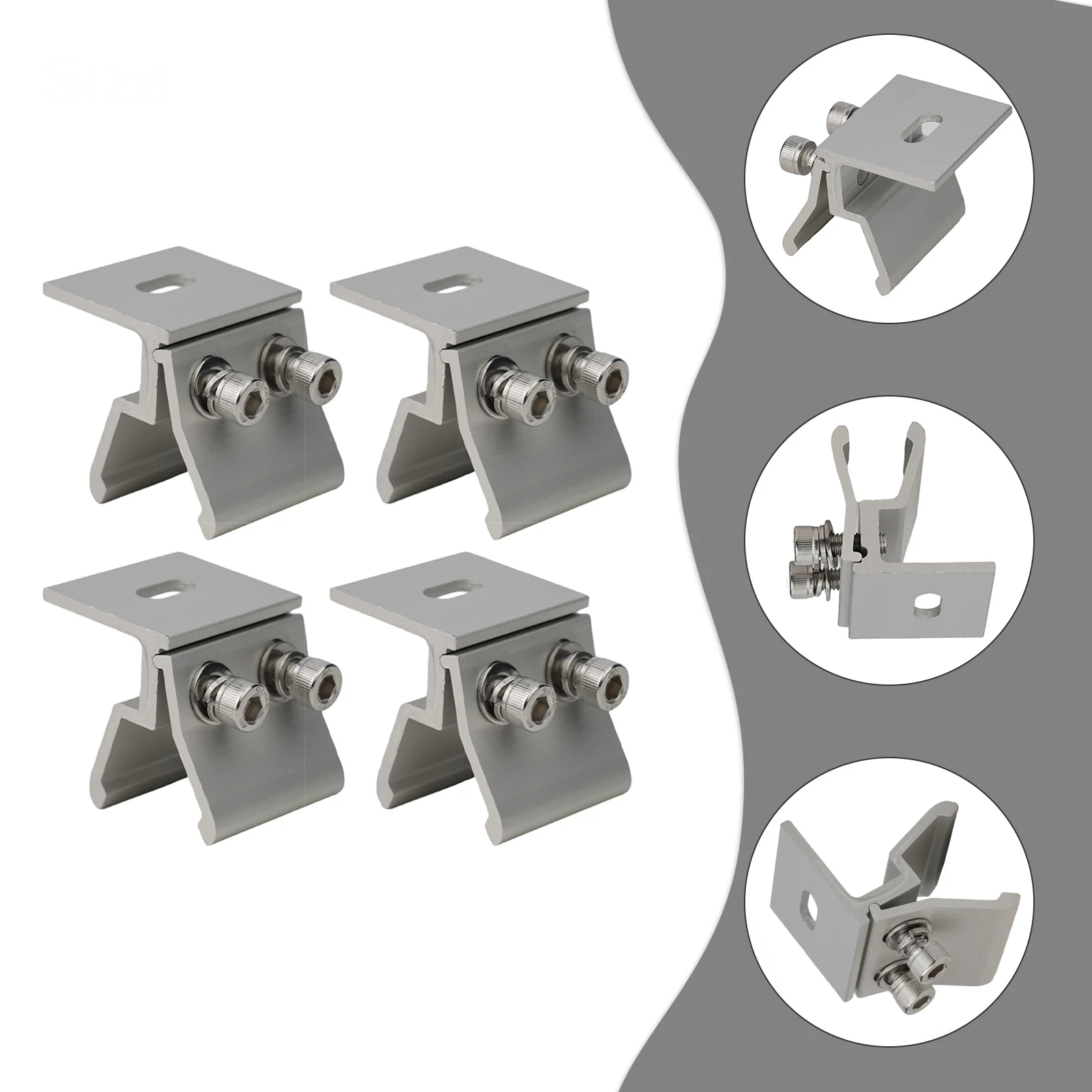 Clamp Standing Seam Clamp Steel 1/4Pcs Aluminum Clamping Clamps Manual Roof Seam Clamp Sheet Seam Clamp Sliver