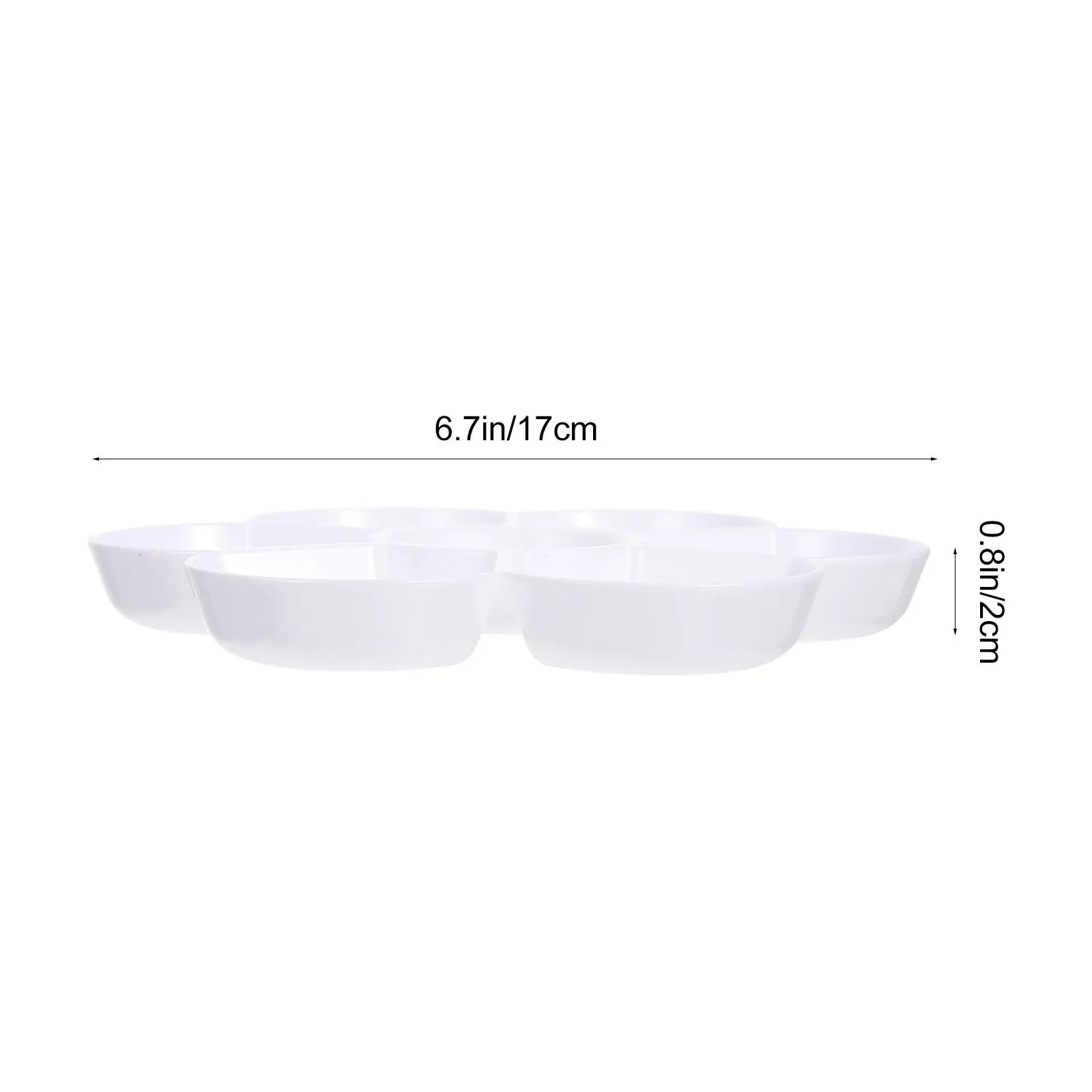 4Pcs Artist Painting Pallets Plum Blossom Color Mixing Tray Lightweight Break Resistant for Painting Watercolor Pallet