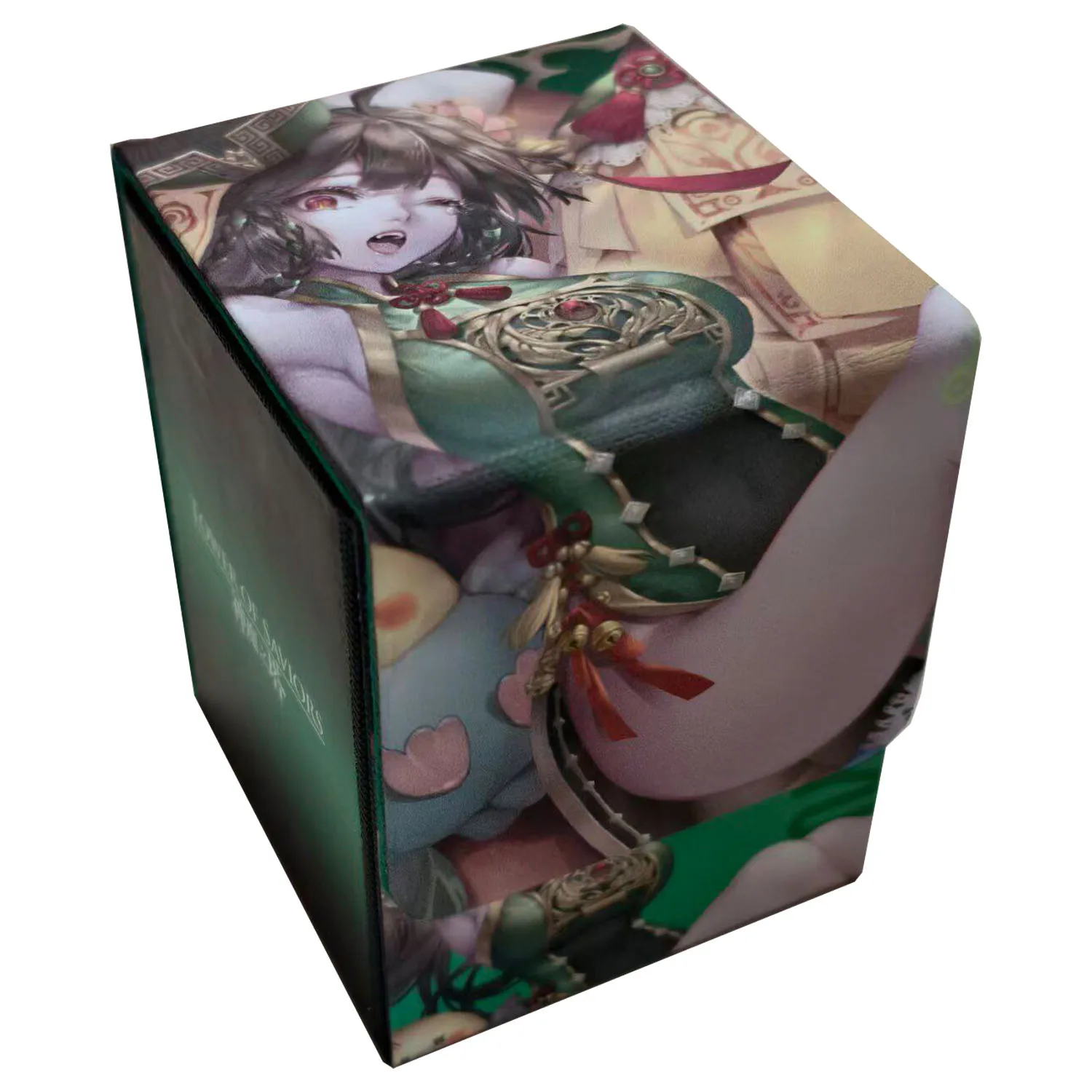 

Коробка для хранения карт DIY Zeri Card Storage Box (сделано своими руками) для игр Goddess Story, WS, OPCG, PTCG, TCG, с открывающимся окном, из высококачественной кожи, магнитная, подарочная, для коллекционных карт и игрушек