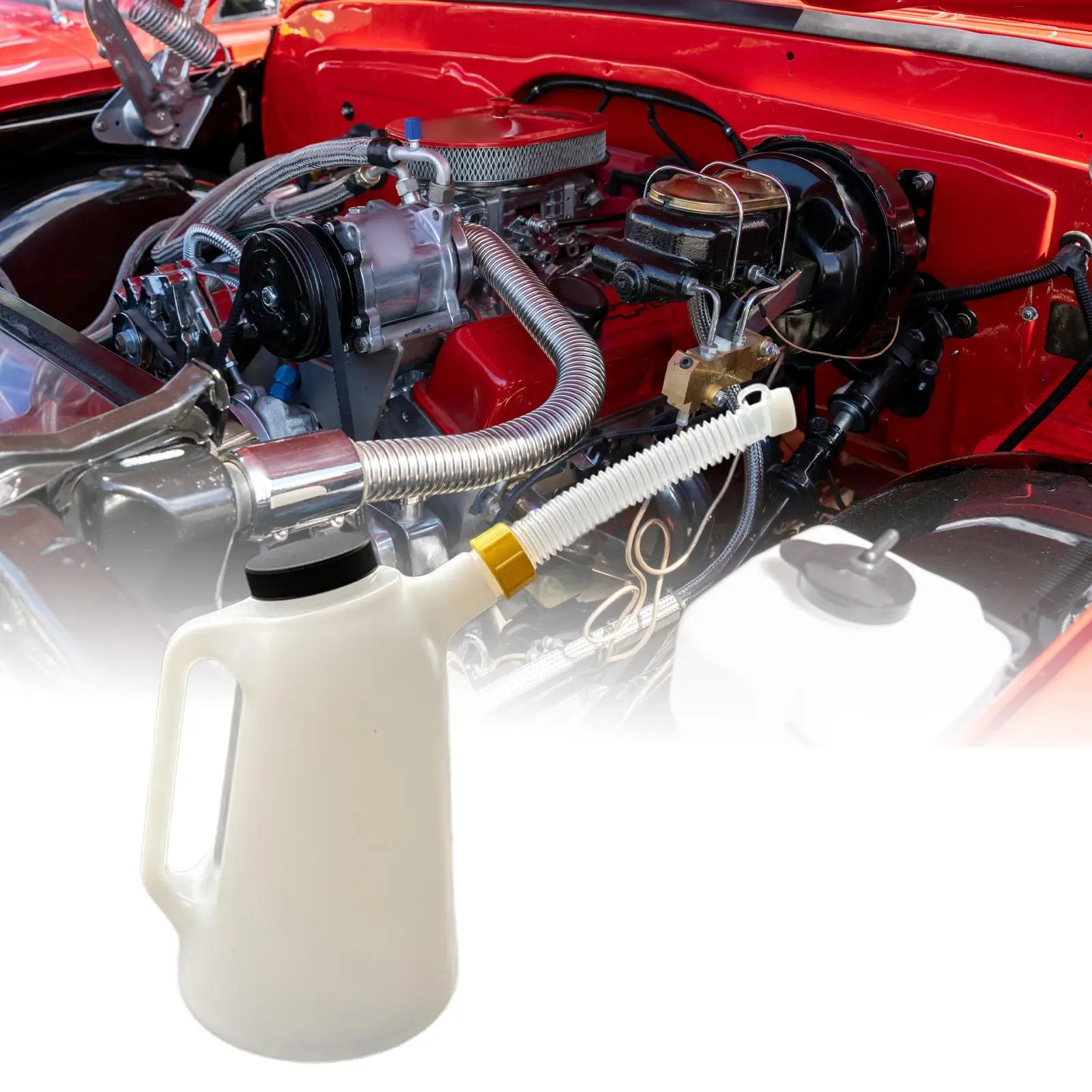 Oil Jug with Long Spout with Lid with Handle with Scale Leakproof Multifunction
