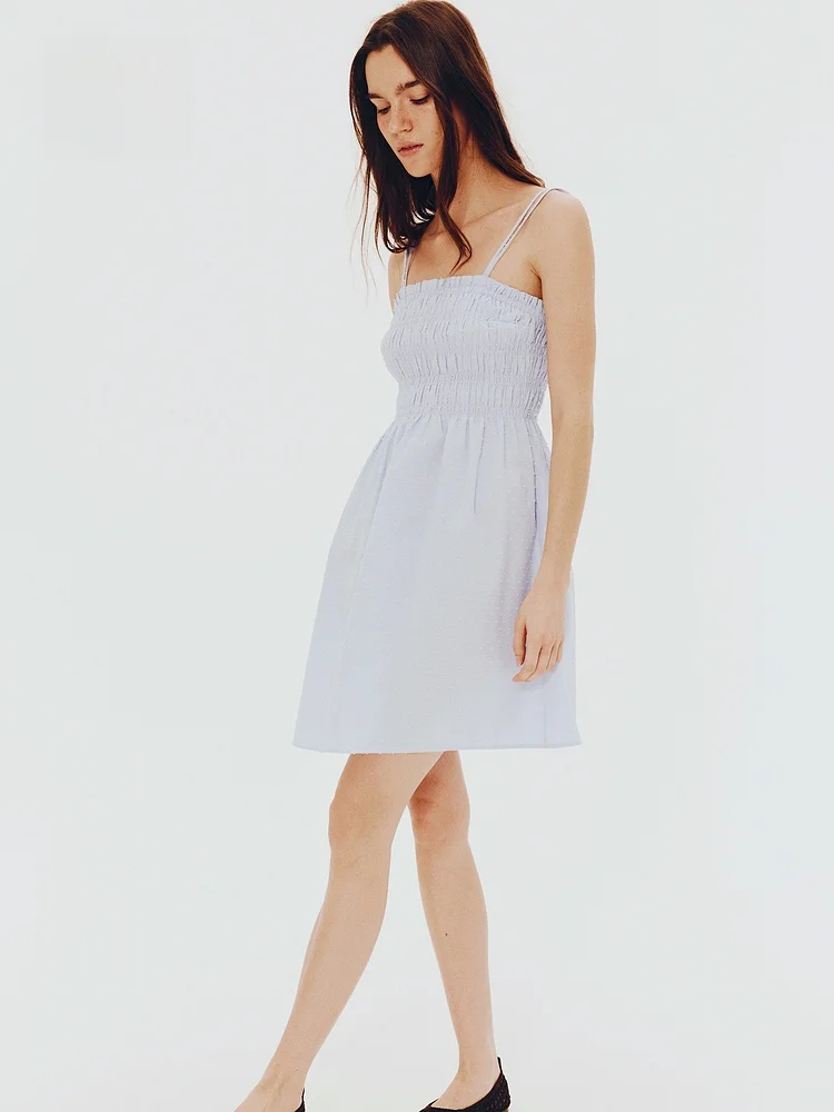 エレ スプリング フローラル プリント ドクター レディース ベスト ストラップ ゴアード スカート スクエアカラー コットン カジュアル ファッション H&M ドクター