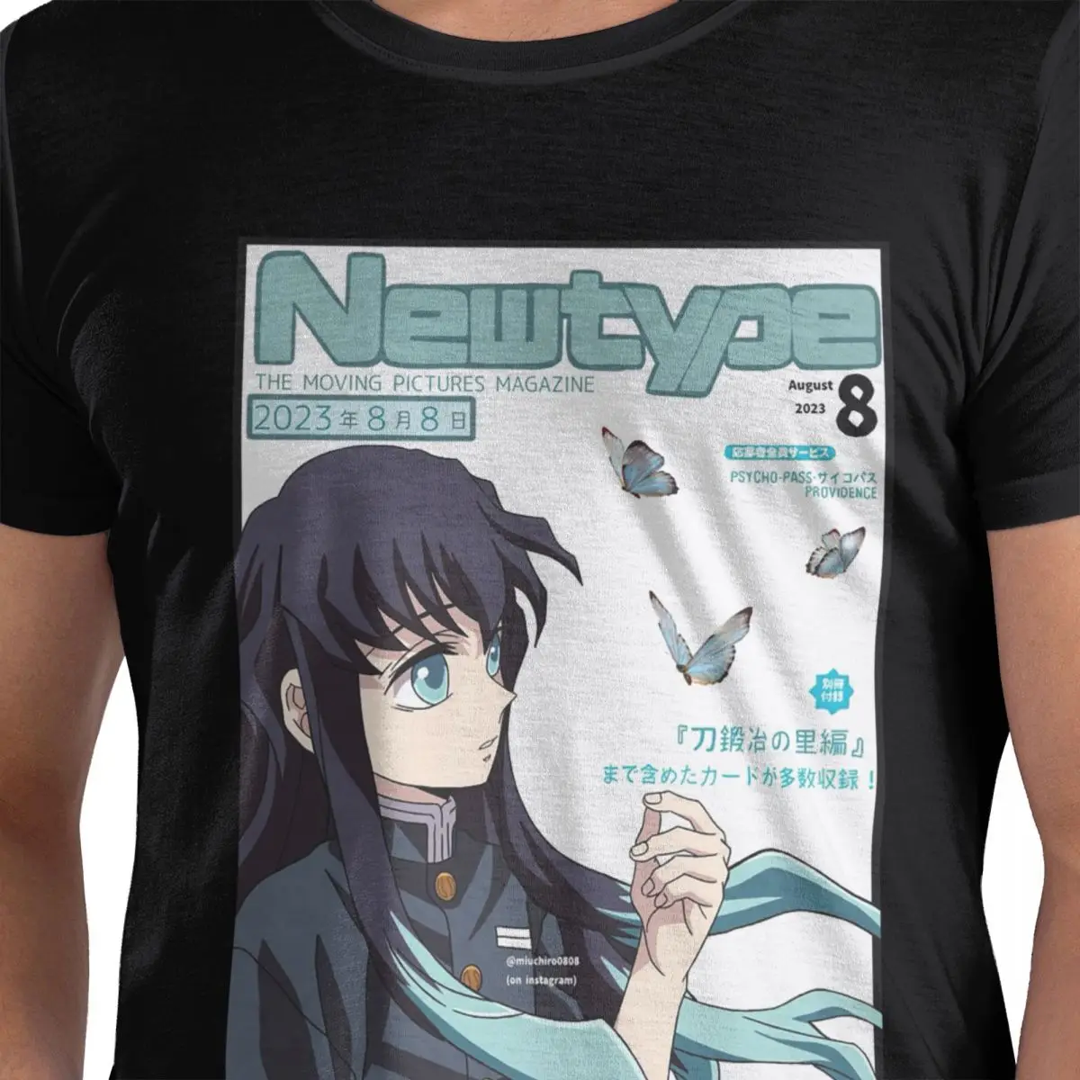 

Muichiro Tokito футболка из 100% хлопка, мужские забавные футболки, мужские футболки с круглым вырезом и коротким рукавом, S-6XL