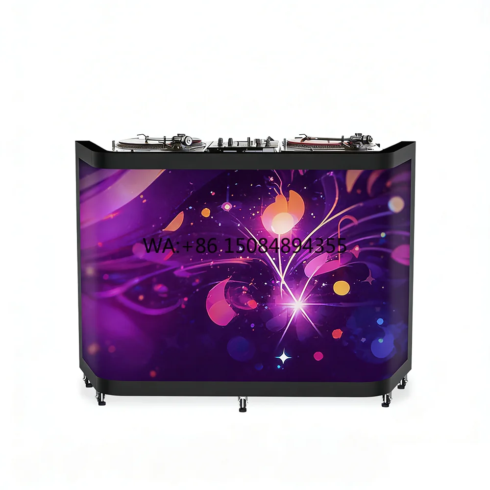 

P3.91 P2.97 Indoor Outdoor Foldable Led Dj Booth, Cabina Dj, Mesa Dj for Bars, Party and Music Festival