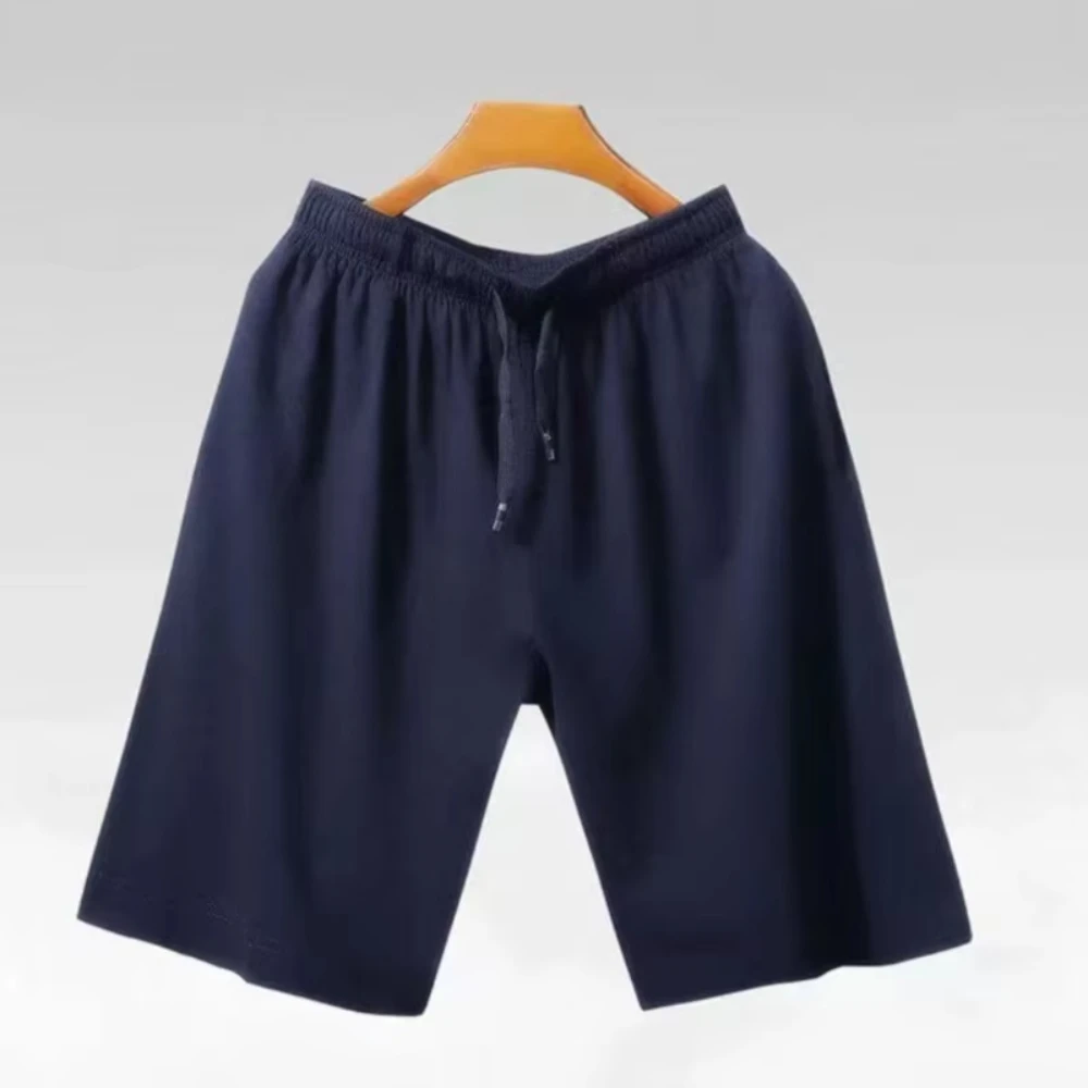 

Four Seasons Men's Shorts New Casual Loose Cotton Shorts Solid Color Pure Cotton Comfortable and Breathable mens shorts