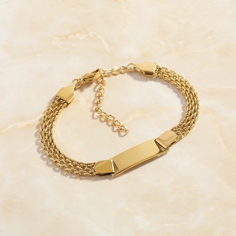 SOMMAR Online-Shopping Indien PVD-Beschichtung Maiden-Armband Mesh-Armband eine Orientierung Freundin Geburtstagsgeschenk