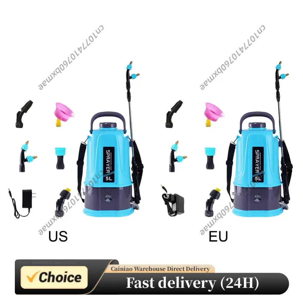 

5L Backpack Electric Sprayer 12V High Pressure Automatic Garden Watering Machine with Detachable Battery for Pesticide Spray