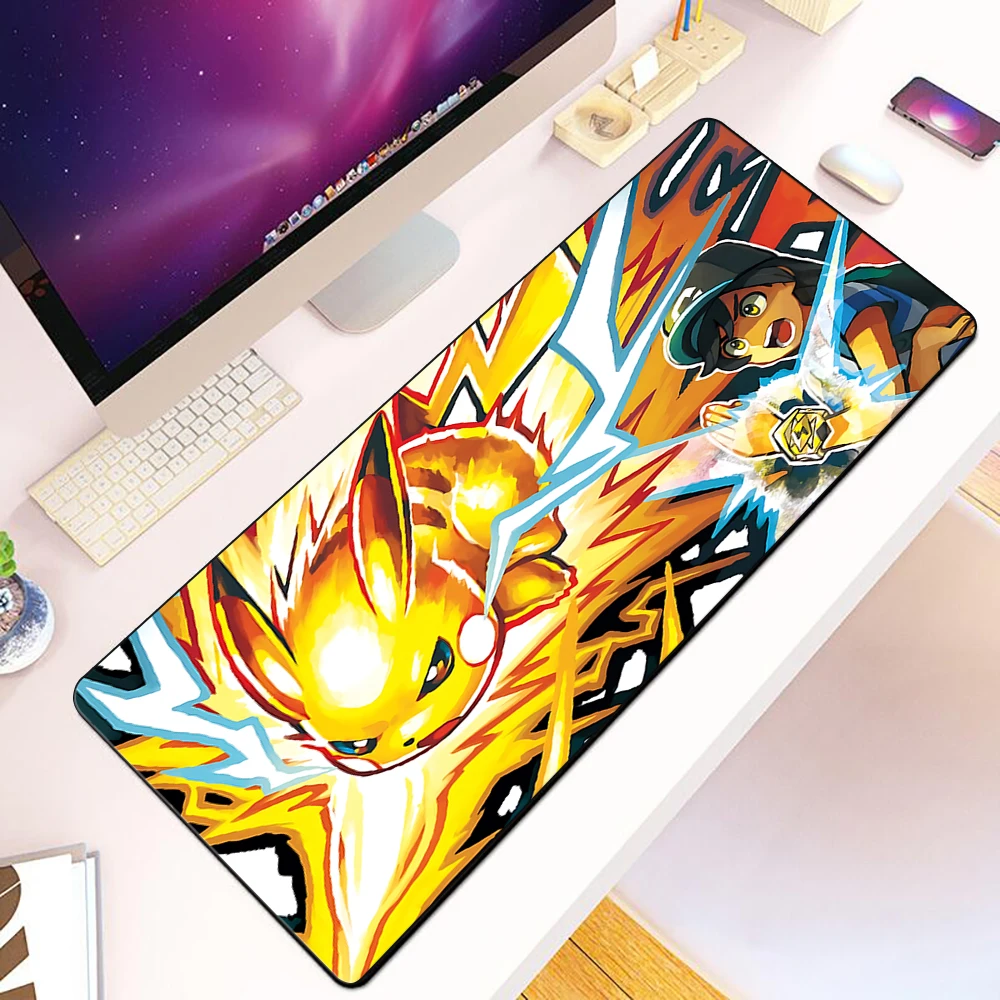 

Cute P-Pikachus G-Gengars Mousepad HD Printing Computer Gamers Locking Edge Non-slip Mouse Pad XXL90x40cm Keyboard PC Desk Pad