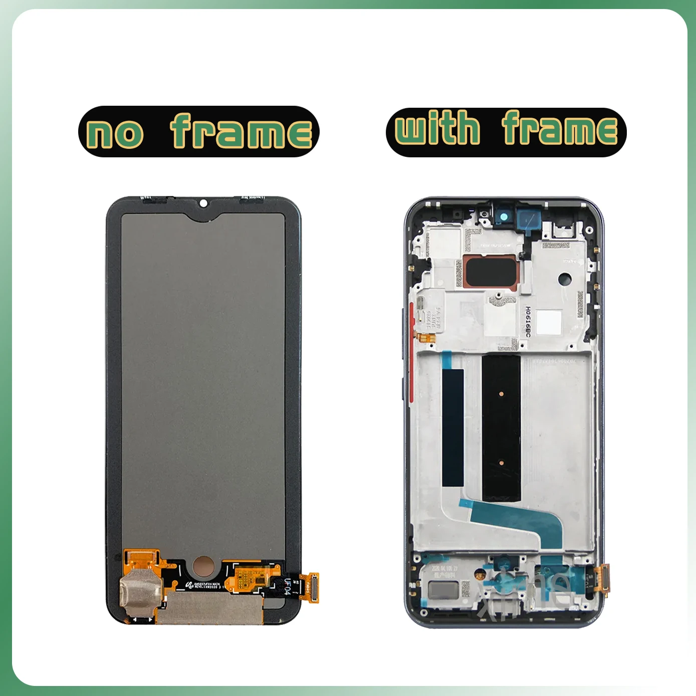 Screen for Xiaomi Mi 10 Lite 5G Lcd Display Touch M2002J9G M2002J9S Screen Digitizer Assembly for Mi 10 Lite Display with Frame