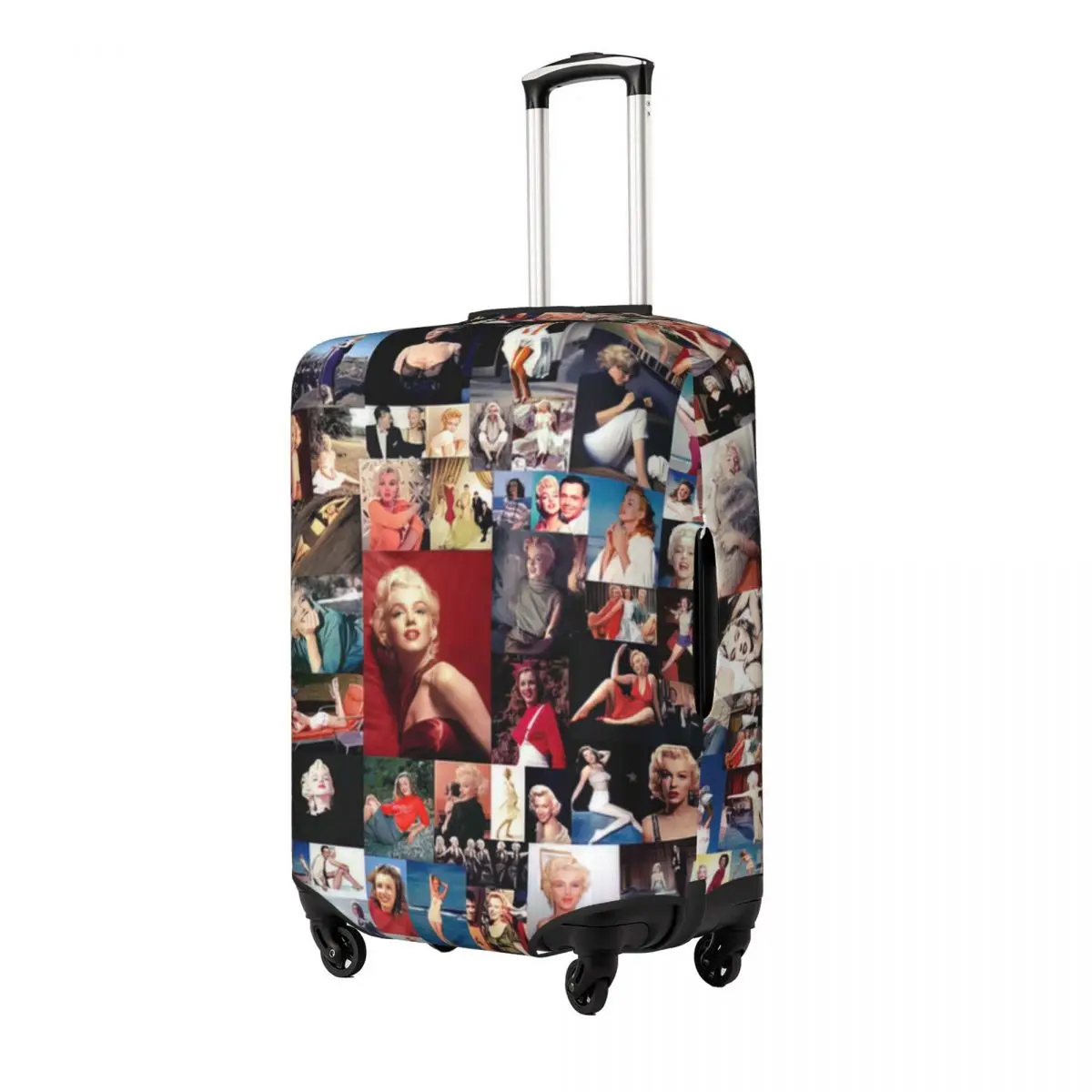 Fundas protectoras antipolvo para equipaje con estampado de Collage Marilyn Monroe, cubierta elástica impermeable para maleta de 18 a 32 pulgadas, accesorios de viaje