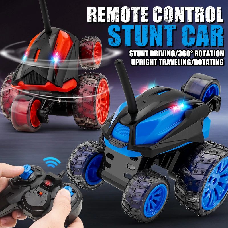 

Y12 2.4GHz Remote Control Stunt Car - 4WD RC Monster Truck with 360° Spin & Lights for kids