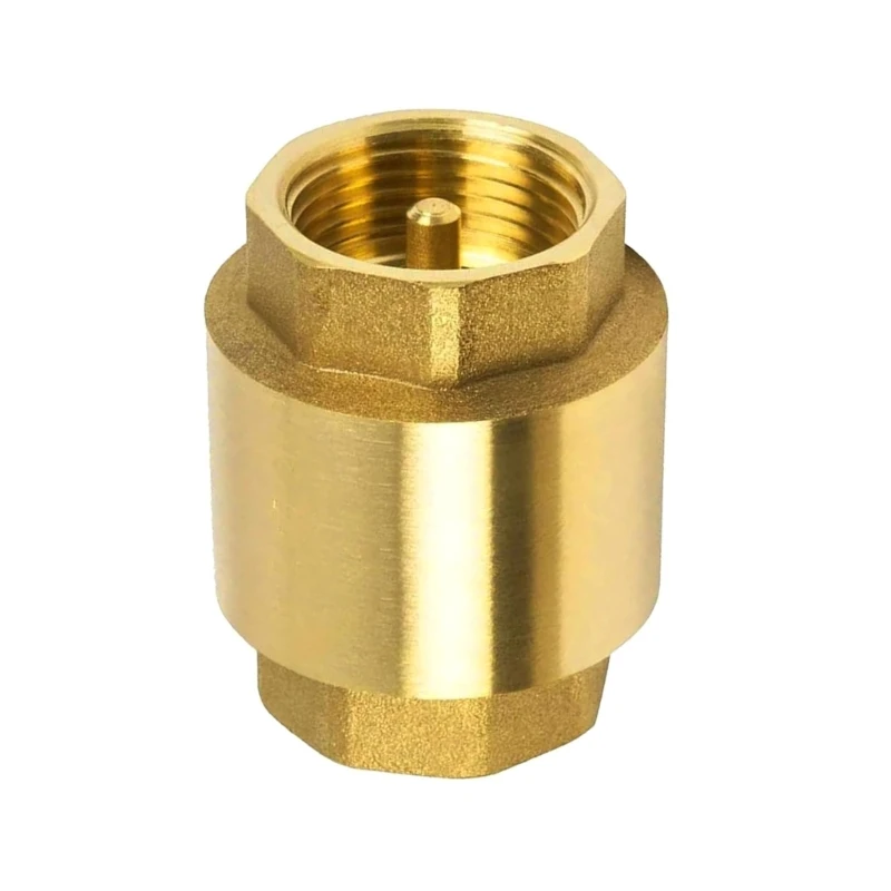 E5BE Heavy Duty 1 Inch Brass Check Spring Check Valves Ensures Unidirectional Movement Easy to Install for Fountain Suction