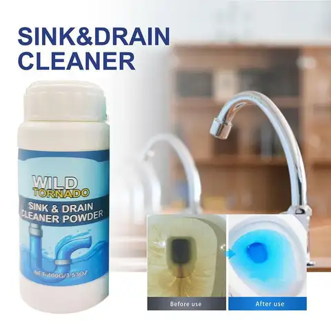 Powerful Kitchen Pipe Dredging Agent High Efficiency Toilet Deodorant Tools Clean Drain Sink Pipe Remover Household Clog Ch M8W0