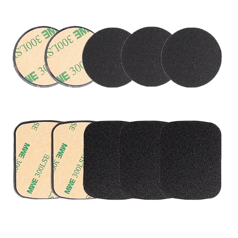 5 PCS Metal Plate Sticker Black Disk Iron Sheet for Magnetic Phone Holder Double-sided Adhesive Mount 35mm 40mm 45mm 50mm