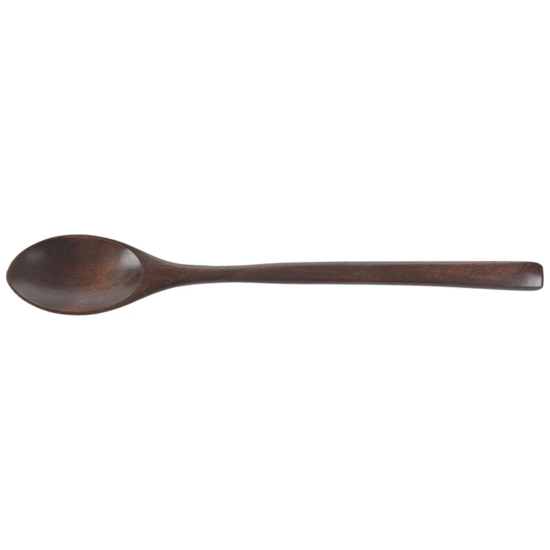 Cucchiai di legno, 6 Pezzi di Legno di legno Zuppa Cucchiaio per Mangiare Miscelazione Agitazione Cottura, lungo Manico di Un Cucchiaio con Cucina In Stile Giapponese Utens