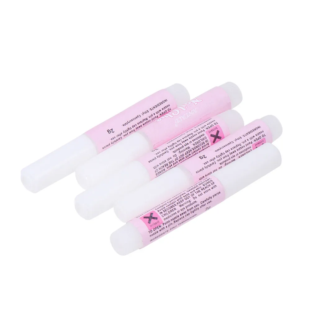 2G Nail Glue for Manicure & Nail Art – 50pcs Quick-Dry Professional Adhesive for Rhinestones, False Tips, French Nails