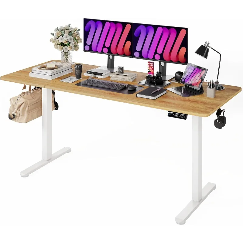 

Electric Standing Desk, Ergonomic Home Office Sit-Stand Desk with Memory Preset Controller