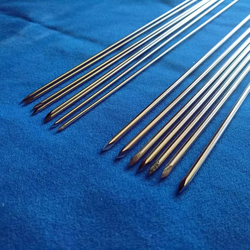 10 قطعة الجراحة البيطرية K-Wire العظام كيرشنر سلك دبابيس Trocar أطراف واحدة أدوات بيطرية