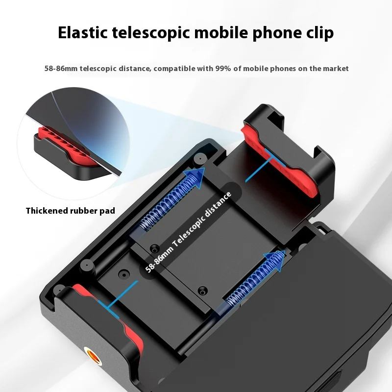 New Ulanzi CG02 Smartphone Selfie Grip Custom Bluetooth Fill Light with CRI 95+ 5500K 15M Remote Zoom & Anti-Shake Stabilizer