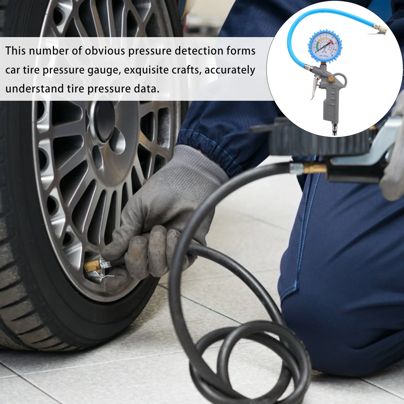 

1pc Digital Tire Gauge Professional Car Air Pressure Tester Tool Lcd Display Auto Tyre Pressure Meter Repair Tool For Truck Suv