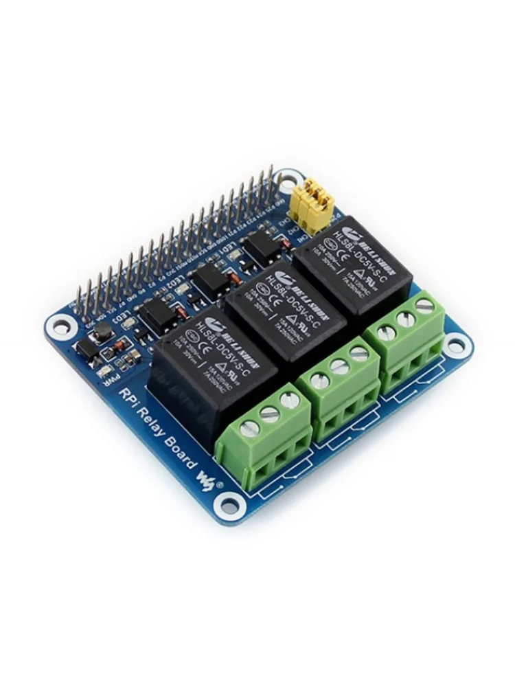 Raspberry PI relay extension board 3-way relay control