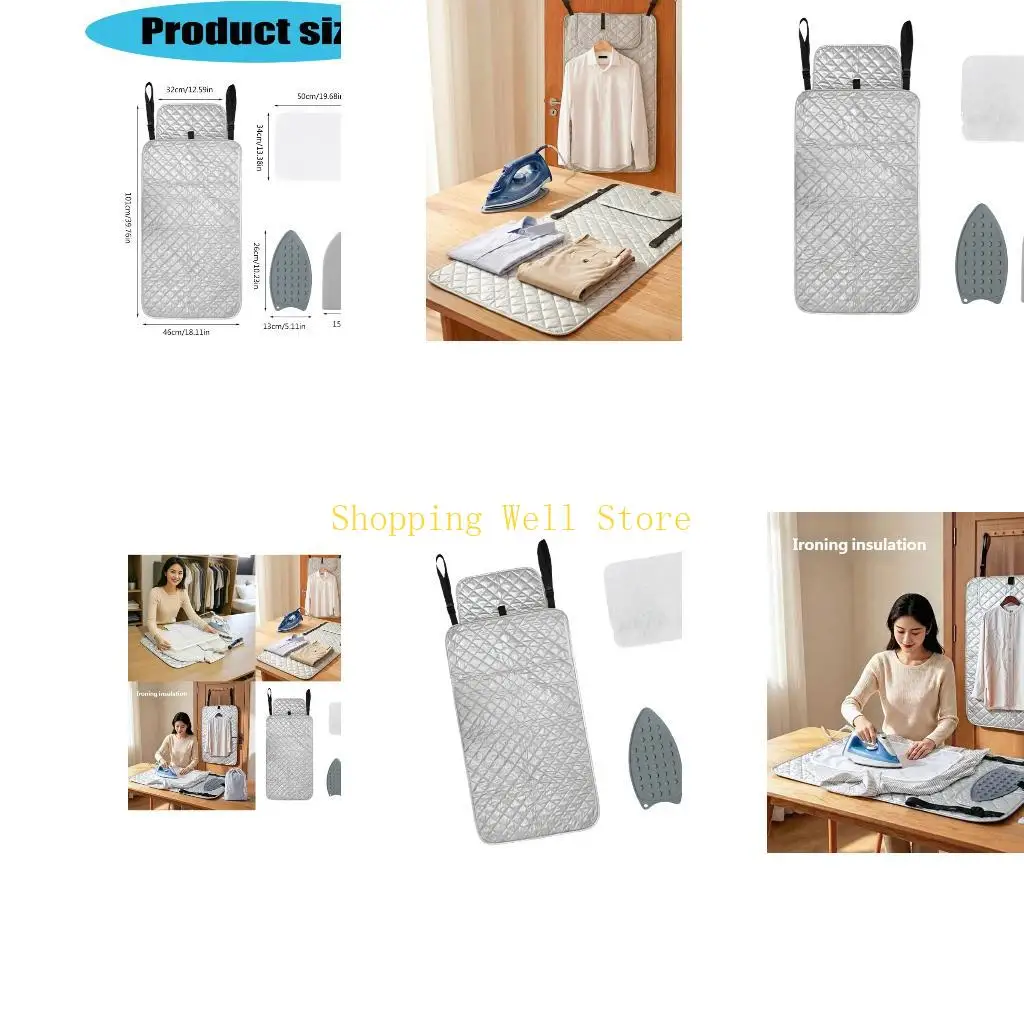 KX4B Pliable Travel Pressing Pad package Includes 4 Pieces smooth cotton Fabric Suitable For totally And Luggage