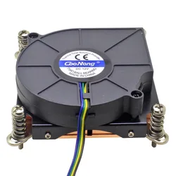 1U Server CPU Cooler Cooling Fan Copper skiving Heatsink for Intel LGA 1155 1156 1150 1151 Industrial Computer Cooling