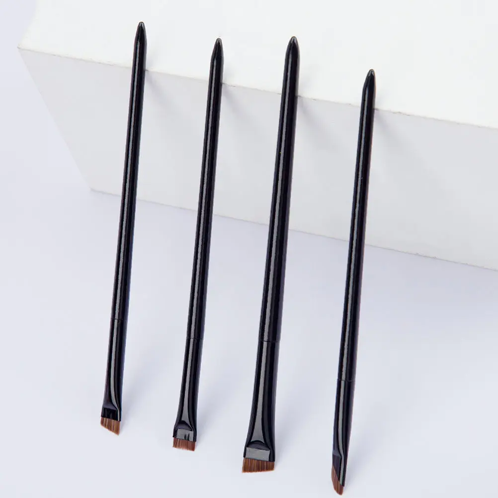 1 ชุดแปรงอายไลเนอร์แต่งหน้าชุดแปรงตาคิ้วและอายแชโดว์เครื่องมือแต่งหน้าน้ำหนักเบาแบบพกพาแบบมืออาชีพ