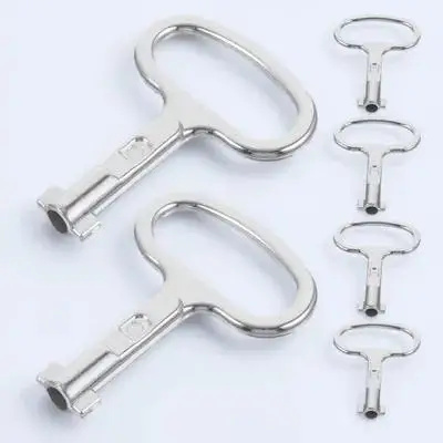 

6pcs Aluminum Alloy Utility Electric Cabinet Water Meter Gas Valve Bleed Tool Radiator Air Vent Keys Durable Portable Multiple