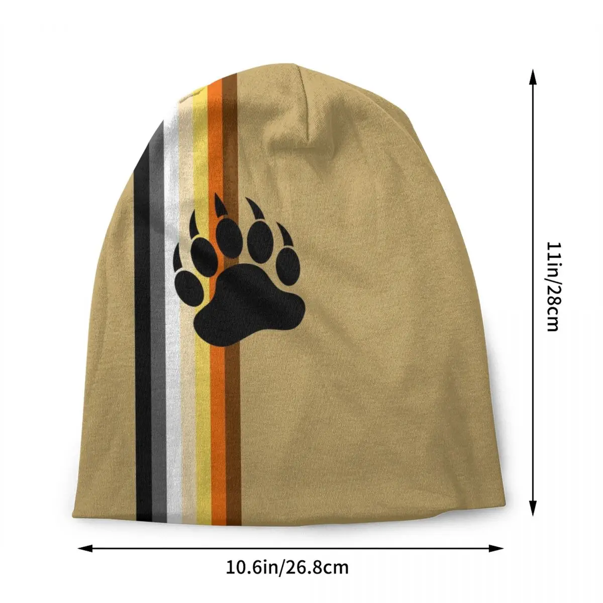 Gay Bear Paw Flag GLBT Beanie Cap Unisex Winter Bonnet Femme Knitted Hats Street Outdoor LGBT Lesbian Skullies Beanies Hats