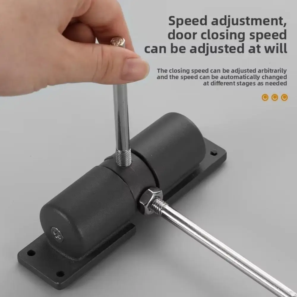 Stainless Steel Automatic Door Closer Adjustable Anti-Collision Door Closing Device Lightweight Heavy Duty Door Closing Hinge