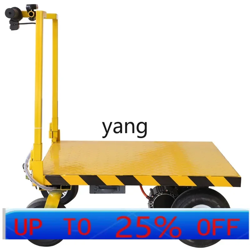 LTT electric folding flatbed cart trolley portable load king pull truck