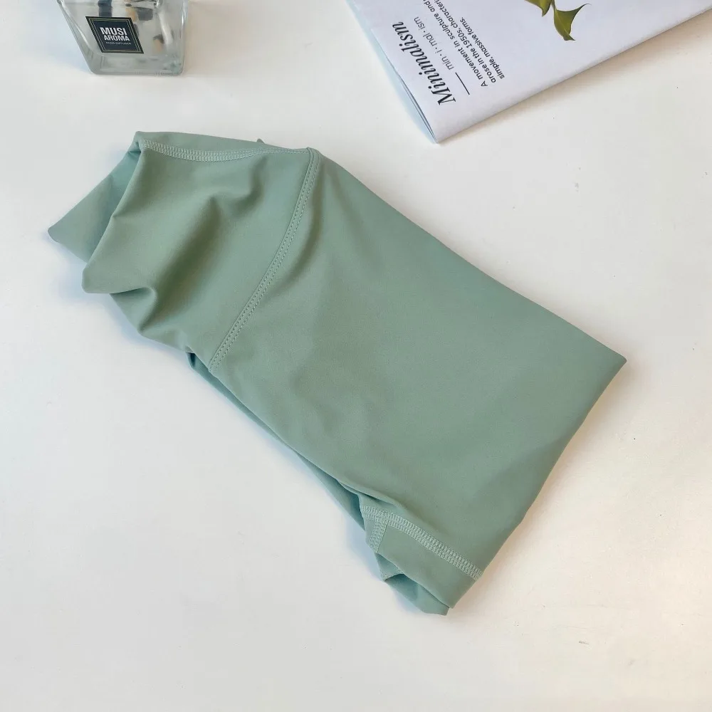 

Gym Cream Colored Yoga Pants Stretchy Hip Lifting Fitness Pants Quick Drying High Waist Exercise Cropped Pants Exercise