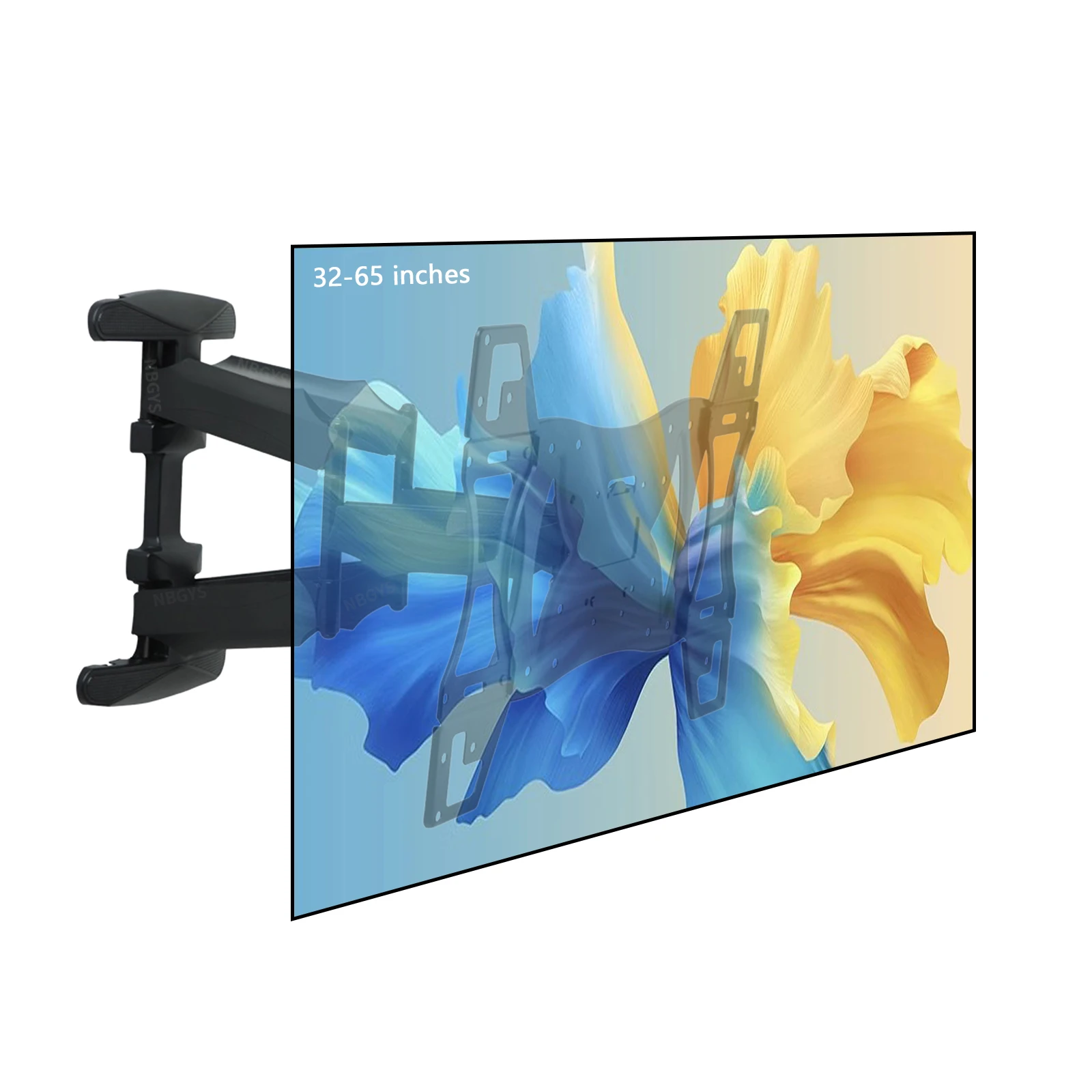 

WMX002T-4 32-65-дюймовая растягивающаяся стойка с двойным рычагом и резьбовым зажимом Крепление для ЖК-телевизора Многофункциональная растягивающаяся стойка Кронштейн для телевизора