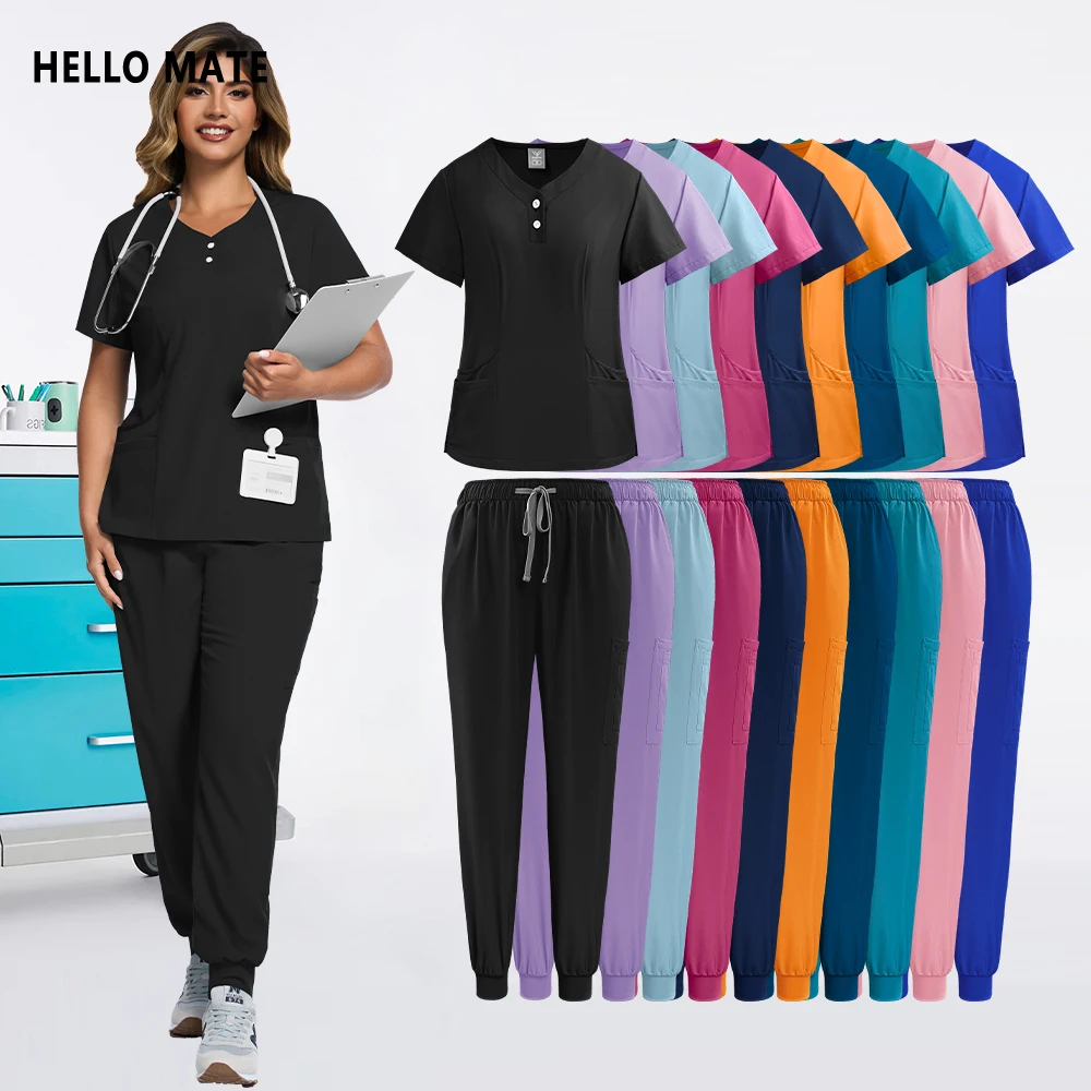 치과 수술복 의료 간호복 유니폼 여성 남성 의사 수술복 미용사 기술자 의상 작업복